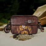 K&uuml;&uuml;liku reljeefsed naiste &otilde;lakotid Vintage Design Crossbody Messenger Bag Mood ehtsast nahast k&auml;ekotid 24*7*17cm pruun