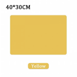 60/40cm silikoonist veekindel lauamatt lauamatt soojusisolatsiooniga libisemisvastane pestav s&ouml;&ouml;gimatid k&ouml;&ouml;gile letikaitse 40x30cm Yellow