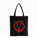 V jaoks Vendetta Anonymous Shopper kott Disobey Fawkes Vendetta Hacker Kokkupandav vabaaja pakett K&auml;ekott Kangas kangaskott Bolsas 24*26cm