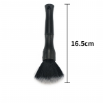 1 tk pehmete harjastega hari auto &uuml;ksikasjade jaoks Superpehme auto sisekujundus s&uuml;nteetiliste harjastega auto armatuurlaua tolmuharja tarvikud 16.5cm must