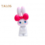 K&uuml;&uuml;liku skulptuuriornament Kawaii loomastseeni paigutus Vaigumoe lummav j&auml;nku kaarega peas K&uuml;&uuml;liku skulptuuri ornament