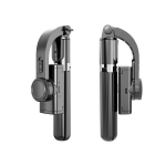 3-teljeline Gimbali stabilisaator Bluetoothi ​​kaugjuhtimispult 360 kraadi p&ouml;&ouml;rlev Vlog Youtuber Live Video Record V&auml;rinavastane telefonihoidik Gimbal Selfie Stick valge