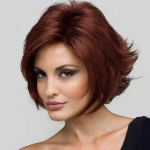 Naiste punased parukad L&uuml;hikesed s&uuml;nteetilised juuksed lokkis parukad naistele Pruunid naturaalsed parukad igap&auml;evaseks kasutamiseks K&otilde;rge temperatuuriga kiust parukad tumepunane