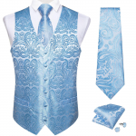 Dibangu Punane vest meestele Paisley vest Lips ja taskur&auml;tik pulmavesti komplekt pidulik &uuml;likond Vest meestele XXL