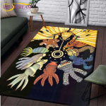 Anime Naruto libisemiskindlad vaibad elutuppa Mugav vaip Pehme p&otilde;randamatt Magamistoa vaibad Matiala Vaibad kodu Suur karvane matt 100cm x 120cm