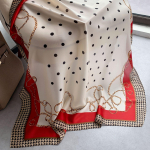 Kvaliteetsed luksuslikud siidist sallid peapael Sallid kaelasall naistele kett siidist sall naiste dekoratiivne sall 180-90cm