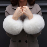 Talvine soe naiste k&auml;tesoojendaja kunstrebane karusnahk, pehme elastne randmepapp k&auml;tistele K&auml;esoojendaja pl&uuml;&uuml;s paksemaks aksessuaarid