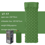 Outdoor Camping T&auml;ispuhutav madrats Patjadega magamisalus Ultrakerge &otilde;hkmatt, sisseehitatud t&auml;ispuhutav pump Matkamine