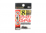 Sasame 210-A Power Stain Swivel Smooth Spin must, suurus 8 (0822)