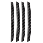Auto ukse serva kokkup&otilde;rkevastased ribad ukse auto ukse serva kaitse kleebis kaitseraua kriimustusvastased s&uuml;sinikkiust ribad BMW F10 jaoks 4pcs black