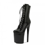 20cm Naiste Seksikad Kingad Pole Dance Kingad Pumps Party Club Platvorm K&otilde;rge kontsaga kingad Mudelsaapad 35 must