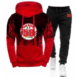 2023 Meeste Uus kevad S&uuml;gis 58 Super Sic Marco Simoncel Moodspordir&otilde;ivad Kaheosaline &uuml;likond Gradient kapuuts Fliistopsid ja p&uuml;ksid S