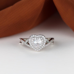 Klassikaline h&otilde;bedane armastuss&otilde;rmus naiste pruudile abielus&otilde;rmus Romantiline aastap&auml;eva kingitus 6 valge