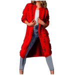 Naiste mood vabaaja kardigan Crum Cave &uuml;hev&auml;rviline kootud kampsun XL punane