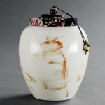 Suure mahutavusega keraamiline purk kaasaskantav suletud portselanist teekorv reisihoidik teekarp kohvipulber kohvikanister kommikonteinerid A 11.7x14.5cm  800ml