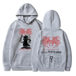 Ghostemane Europe Tour 2019 Kahepoolsed graafilise tr&uuml;kiga kapuutsid Unisex naiste kapuutsiga kampsun Vintage must pikkade varrukatega pullover 2XL white