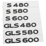 Auto pagasiruumi t&auml;hed logoga kroomitud m&auml;rgi embleem metallist kleebised kleebis, mis sobib 2021. aasta uuele S480 S580 S680 GLS480 GLS580 GLS600 GLS680 S580 must