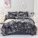 Plush tekikott Padjap&uuml;&uuml;r Soe ja hubane voodipesu Kolmeosaline nahas&otilde;braliku riide komplekt &uuml;he- ja kaheinimesevooditele 135X200cm