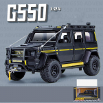 1/24 Scale Benz G550 Diecast automudeli m&auml;nguasi, tagasit&otilde;mmatav m&auml;nguasi koos heli ja valgusega lastele V&auml;ikelaste poiste t&uuml;drukute kingituste kollektsioon 1/24-20x10x10cm