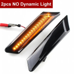 2tk Canbus Dynamic Amber LED k&uuml;lgmarkeri suunatuli Porsche 911 Carrera Targa Turbo GT2 GT3 997 Cayman Boxster 987 jaoks 2pcs No Dynamic