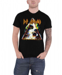 Def Leppard Hysteria Triangle Band Logo mustad Unisex T-s&auml;rgid S