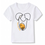 Poiste, t&uuml;drukute prindiga Anime Lazy Egg Gudetam printiga T-s&auml;rk, laste suvine l&uuml;hikeste varrukatega topp Beebi vabaaja T-s&auml;rk 100cm