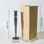 1 tk klaasist k&uuml;&uuml;nlahoidja h&uuml;dropooniline l&auml;bipaistev vaas vintage klaasist k&uuml;&uuml;nlajalg