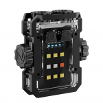 V&auml;ike v&otilde;tmehoidja taskulamp Kahe LED-i COB suure heledusega magnetilise alusega LED-ekraan, multifunktsionaalne must