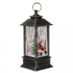 Akuga t&ouml;&ouml;tav &otilde;ue j&otilde;ululaterna valgustusega v&auml;ike tuulelamp Hirv / lumememm / ingel / j&otilde;uluvana Small Worn Gold Santa Claus