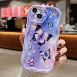 Butterfly Soft TPU &uuml;mbris Redmi Note 12 Note 11 Pro jaoks Samsung S23 Ultra A53 A52 S24 Realme C55 C53 Vivo Y27 OPPO IPhone 15 Tecno Spark 10 Pro kate Infinix Hot 10 Play