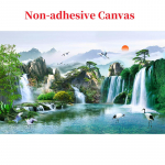 Fotoseinapaber Hiina stiilis juga loodusmaastik 3D panoraamtapeet seintele elutoa sisekujundus fresko 300cm (W) x 200cm (H)