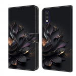 Rahakoti&uuml;mbris koos kaardihoidjaga Lilleline PU-nahast &uuml;mbris Kickstand randmerihma p&otilde;rutuskindel kate Motorola Moto G84 G54 G14 E13 E22 E32 G73 G71 G62 G60 jaoks Moto E13