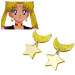 LUXY MOON 1 Paar Anime Sailor Moon Cosplay Kawaii Star Moon Space K&otilde;rvar&otilde;ngad K&otilde;rvaklamber