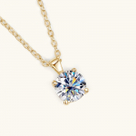D v&auml;rvi 1 kat moissanite ripats kaelakee naistele 18k kullatud sertifitseeritud originaal 925 h&otilde;be teemant kaelakeed peened ehted 1CT 6.5mm