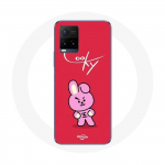 Coque pour Vivo Y21s 2021 / Y21 2021 BTS Bangtan Gar&ccedil;ons BT21 Cooky Fond Rouge
