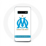 Valge taustaga &uuml;mbris Samsung Galaxy s10 edge Olympique de Marseille logoga