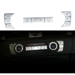 Chrome ABS For BMW Series E90 E91 320 328 Etc 2005-2012 Air conditioner AC Switch Buttons Cover Trim Decal Sticker 12 PCS Silver