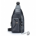 BULLCAPTAIN ehtsast nahast rinnakott Suure mahutavusega vabaaja &otilde;lakott, moodne multifunktsionaalne s&otilde;numikott mobiiltelefoni kott must