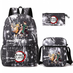 Anime Demon Slayer seljakott Sharingan teismelistele &otilde;pilaste koolikott poiss t&uuml;druk tagasi kooli Uzumaki suure mahutavusega multifilmi kotid