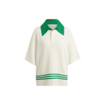 Adidas Originals Trefoil triibulise viimistlusega spordipolo s&auml;rk naistele Valge IB2032 XS white