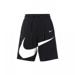 Nike Swoosh V&auml;rviplokk Logotr&uuml;kiga Kootud L&uuml;hikesed P&uuml;ksid Meeste L&uuml;hikesed P&uuml;ksid Must DJ5373-010 L