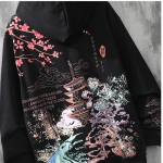 Creative Trendy Plus Velvet Unisex kapuuts s&uuml;gis- ja talvine hip-hop t&auml;navalaskmispaari spordikapuuts L must