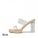 Nahast l&auml;bipaistvad k&otilde;rged kontsad naiste suveplatvorm superk&otilde;rgete kontsadega 33