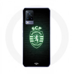 Coque Vivo v21 5G scp sporting portugal lumineux fond noir