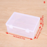 Mini hoiukarp l&auml;bipaistva kaanega v&auml;ike plastkarp osadeks ehtevitriin 15.8*11.8*7.2cm