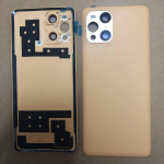 Tagumine aku kaanekate OPPO Find X3 jaoks, korpuseuks koos kaameraraamiga, 6,7 kollane