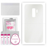apgo Protective Skin Sticker for the back compatible with Samsung Galaxy S9 Plus, Wrap Film, Foil, Vinyl - Pattern Matte Transparent
