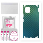 apgo Protective Skin Sticker for the back+sides compatible with Vivo Y52s, Full Wrap Film, Foil, Vinyl - Pattern Carbon Chameleon CAKA1