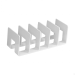 Akr&uuml;&uuml;list failisorteerija raamaturiiul 5, hoiualus, dokumentide korraldaja, raamatute &uuml;mbrikud valge