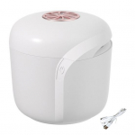 Ultraheli kinniti puhastusvahend 45KHz 180ML kaasaskantav hambaproteeside breketid suukaitse joondus UV-puhastusvahend koduseks valehammaste puhastusmasin elevandiluuvalge